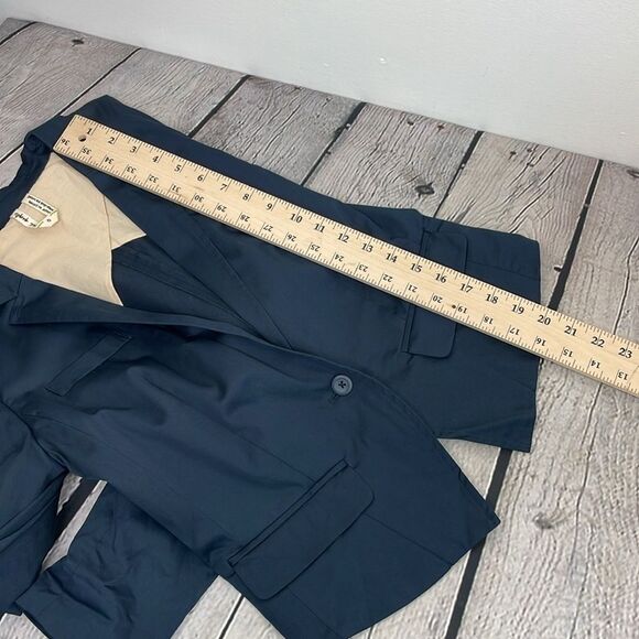 Free People Women's Navy Blazer Y2K size 0 - Picture 13 of 14